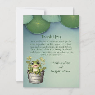 Carte De Remerciements Lily Pads de la vie