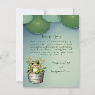 Carte De Remerciements Lily Pads de la vie