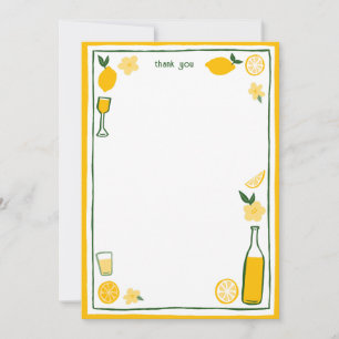 Carte De Remerciements Limoncello Limonade Citrons Réception de Mariage P