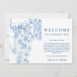 Carte De Remerciements Linekin Bay Resort Maine Mariage Bienvenue Itinéra