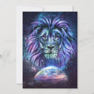 Carte De Remerciements Lion Merveilleux Lion