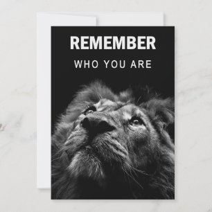 Carte De Remerciements Lion Remember Who You Are