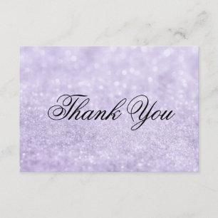 Carte de remerciements - Lit Purple Glit Fab
