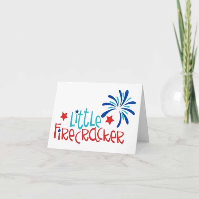 Carte De Remerciements Little Firecracker (Devant)