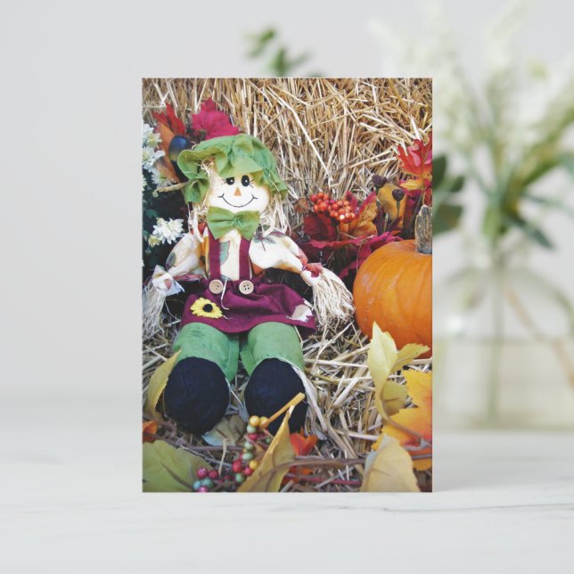 Carte De Remerciements Little Miss Scarecrow (Debout devant)