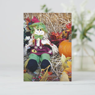 Carte De Remerciements Little Miss Scarecrow