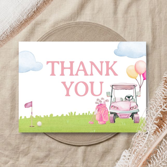 Carte De Remerciements Little Putter Golf Baby Shower (Créateur téléchargé)