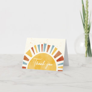 Carte De Remerciements Little Ray of Sunshine Boho Baby shower
