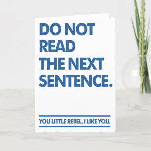 Carte De Remerciements Little Rebel