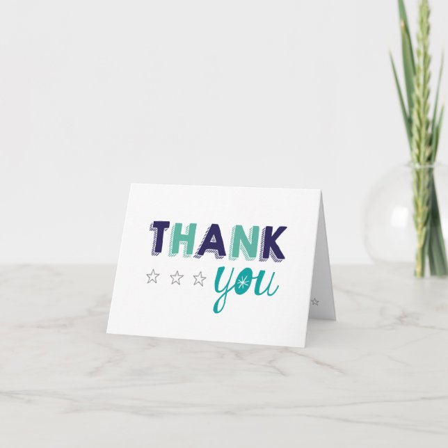 Carte De Remerciements Little Star Thank you Note (Devant)