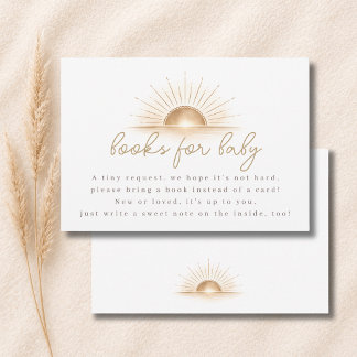 Carte De Remerciements Little Sunshine Baby Shower Books For Baby Card
