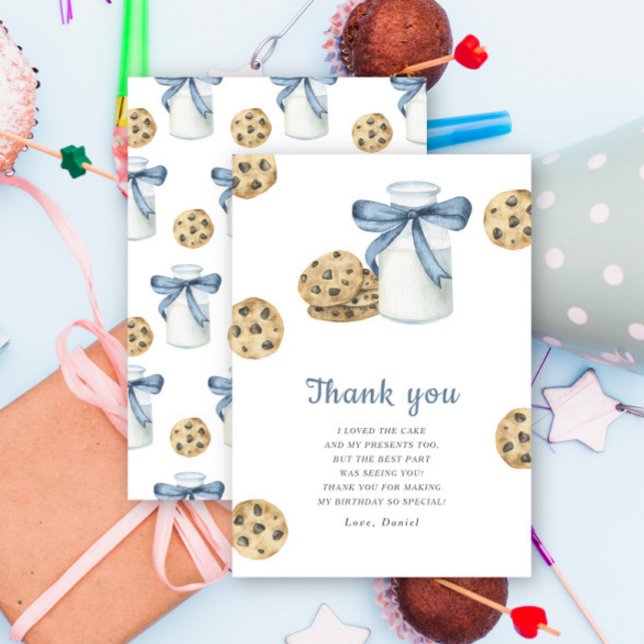 Carte De Remerciements Little Sweet Cookie birthday party thank you (Créateur téléchargé)