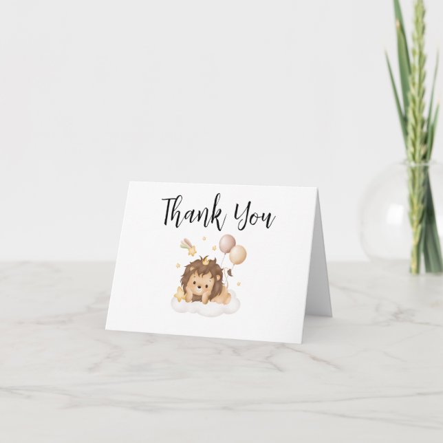 Carte De Remerciements Little Wild One mignon Baby shower (Devant)