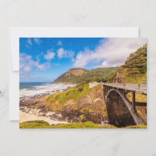 Carte De Remerciements Littoral   Chasme de Cook, Yachat, Oregon