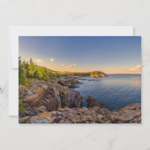 Carte De Remerciements Littoral   Parc national Acadia, Schooner Head