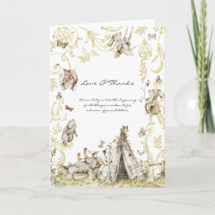 Carte De Remerciements Livre d'histoires   Remerciement de Baby Shower po