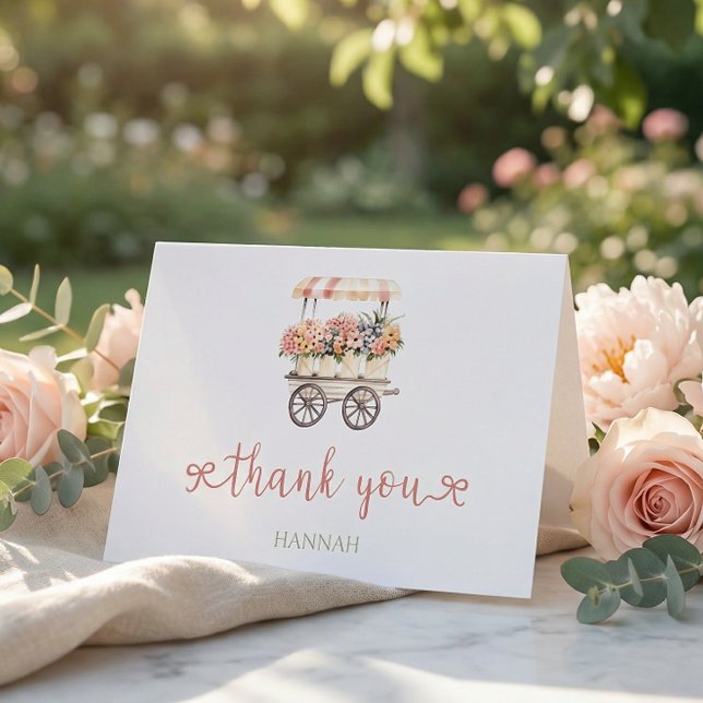 Carte De Remerciements Locally Grown Baby Shower (Créateur téléchargé)