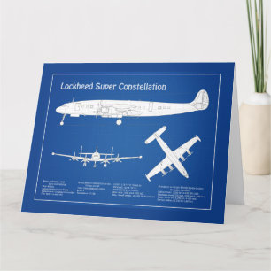 Carte De Remerciements Lockheed L-1049 Super Constellation - Plans ABD