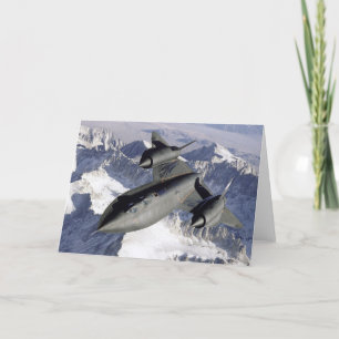 Carte De Remerciements Lockheed SR-71B Blackbird