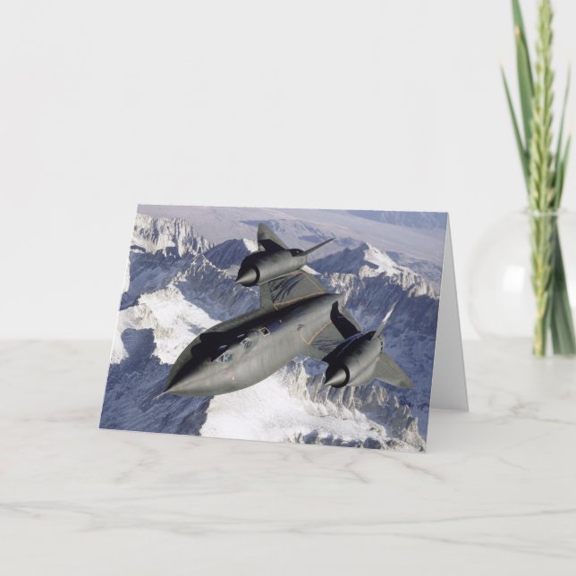 Carte De Remerciements Lockheed SR-71B Blackbird (Devant)