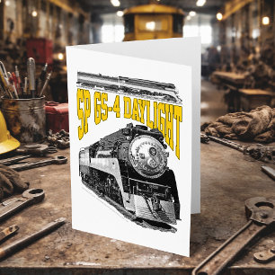 Carte De Remerciements Locomotive à vapeur SP GS-4 Daylight 4449