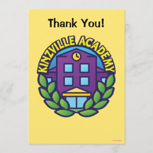 Carte De Remerciements Logo d'académie de Kinzville