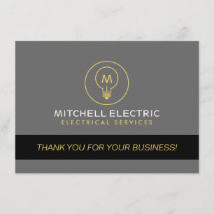 CARTE DE REMERCIEMENTS LOGO DE MONOGRAPHIE DE BULL