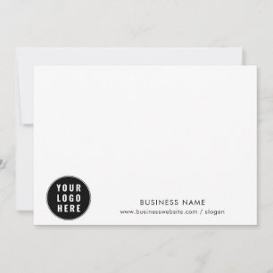 Carte De Remerciements Logo d'entreprise et clients personnalisés de l'en