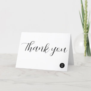 Carte De Remerciements Logo d'entreprise Marketing d'entreprise