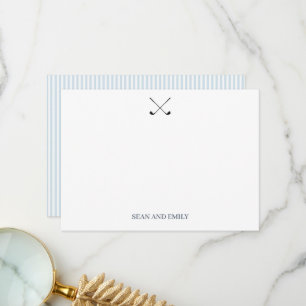 Carte De Remerciements Logo des clubs de golf sur mesure Nautique station