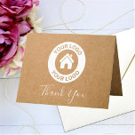 Carte De Remerciements Logo Professionnel Personnalisé Et Message Plié<br><div class="desc">Téléchargez un logo, ajoutez un message et une adresse Web, et créez facilement votre carte de remerciements d'entreprise. Vous pouvez TRANSFÉRER ce DESIGN sur d'autres produits Zazzle et l'ajuster à la plupart des articles Zazzle. Vous pouvez également cliquer sur le bouton PERSONNALISER pour ajouter, supprimer ou modifier des détails comme...</div>