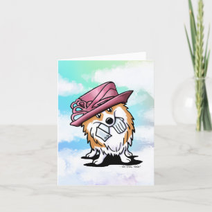 Carte De Remerciements Longue AMOUR La Reine Corgi
