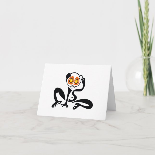 Carte De Remerciements LORIS Lente cool - Faune - Nature - (Devant)