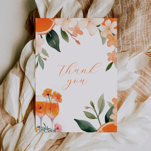 Carte De Remerciements Love at First Spritz Fête des mariées moderne