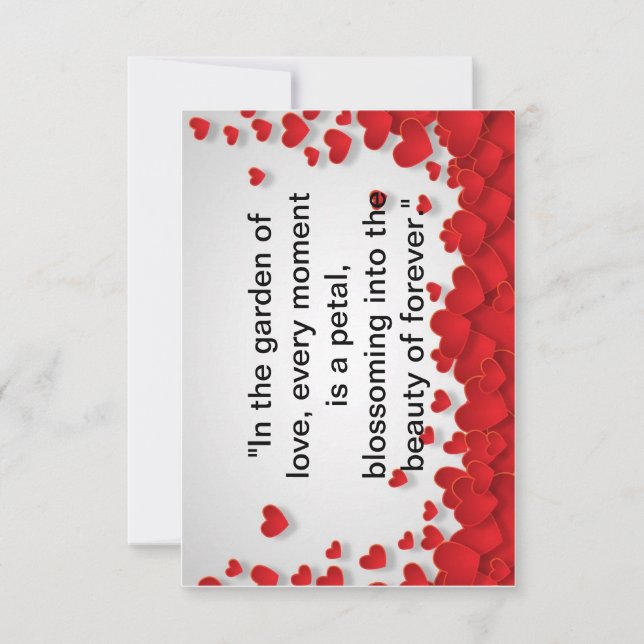 Carte De Remerciements "Love Blooms : Modern Valentine's Day Print" (Devant)