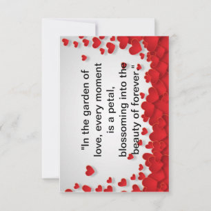 Carte De Remerciements "Love Blooms : Modern Valentine's Day Print"
