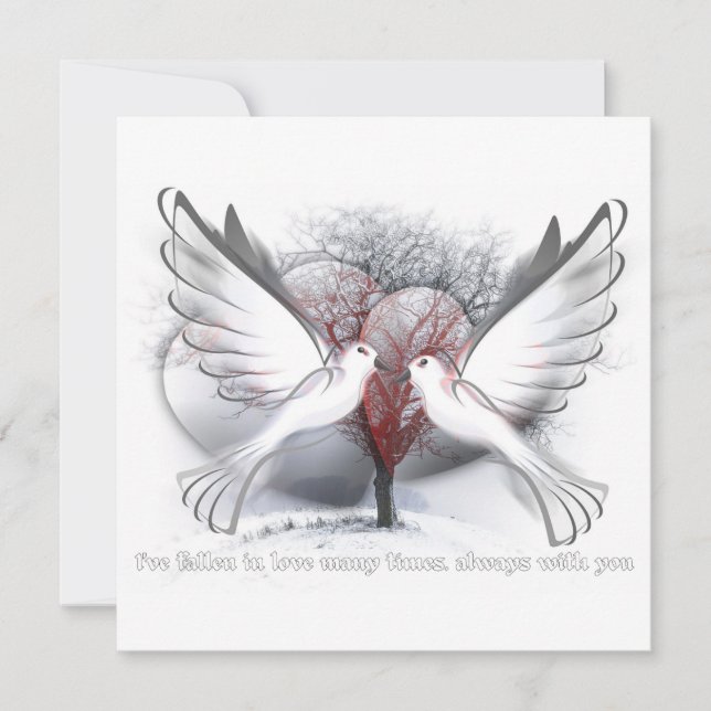 Carte De Remerciements Love Flat (Devant)