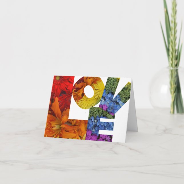 Carte De Remerciements Love Flowers Collection - Note Card (Devant)