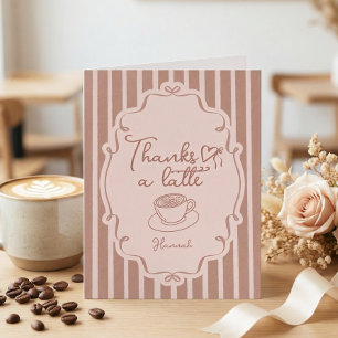 Carte De Remerciements Love is Brewing Café Remerciements pour Enterremen