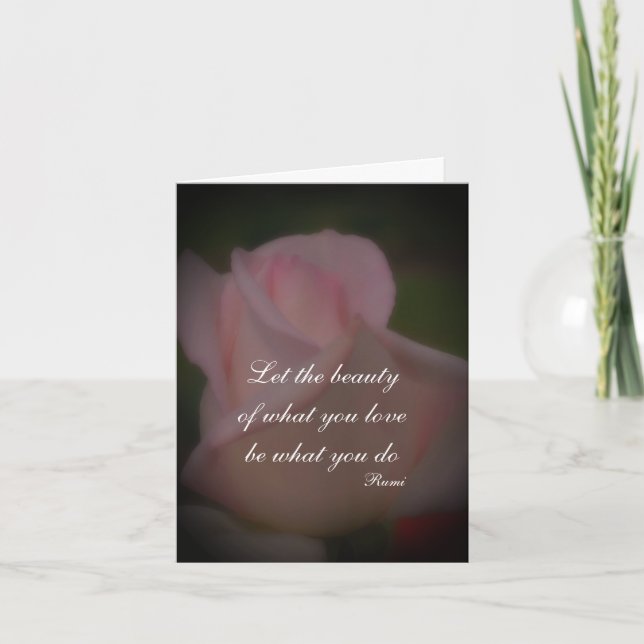 Carte De Remerciements Love What You Do Inspirational Note Card (Devant)