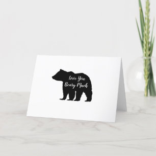 Carte De Remerciements Love You Bear Mountain