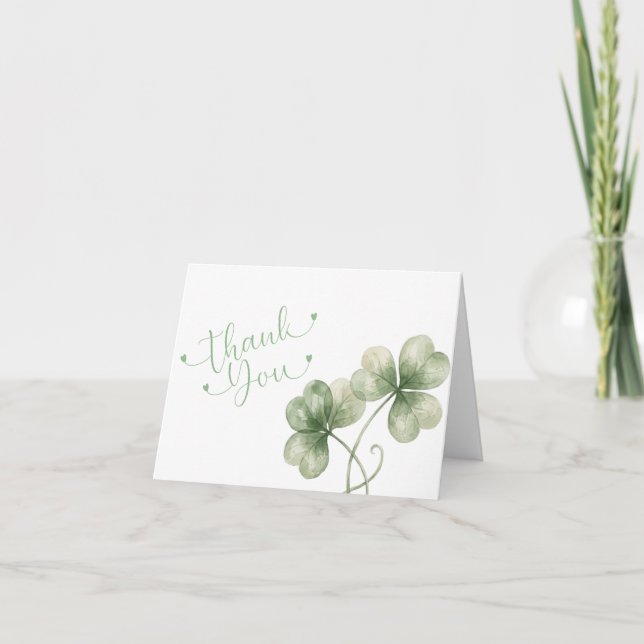 Carte De Remerciements Lucky in Love Bridal Shower Thank You Card | St. P (Devant)