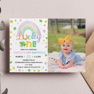 Carte De Remerciements Lucky One St Patrick Day Anniversaire Photo Invita