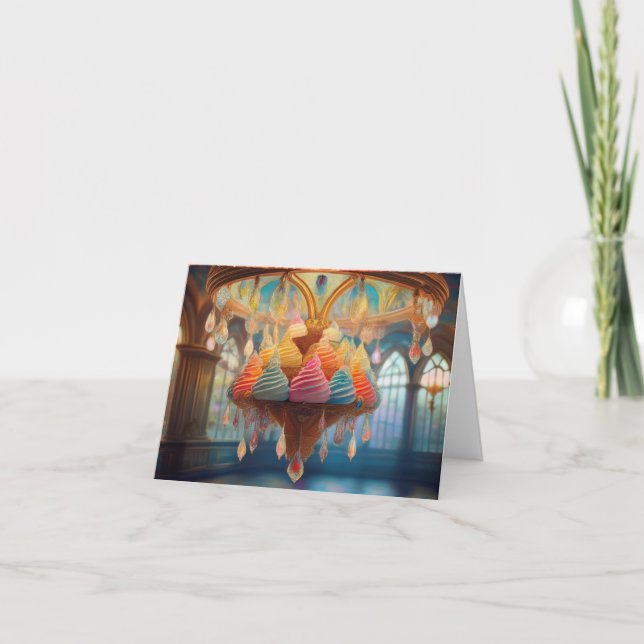 Carte De Remerciements Lustre en glace (Devant)