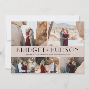 Carte De Remerciements Luxe Collage Couleur modifiable Enregistrer La Car