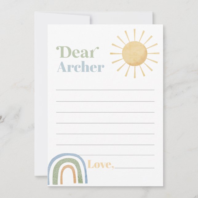 Carte De Remerciements M. Onederful Birthday Time Capsule Message Card (Devant)