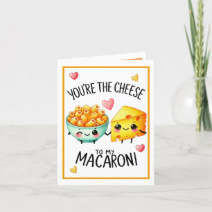 Carte De Remerciements Macaroni au fromage Kawaii mignon