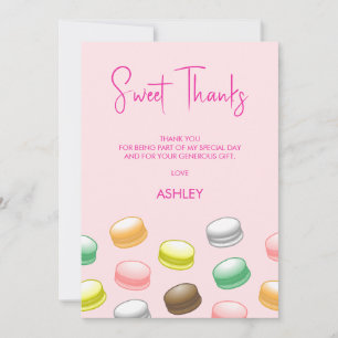 Carte De Remerciements Macarons Sweet 16