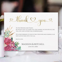 Magenta Rose Chaud Floral Élégant Script Or Cœurs
