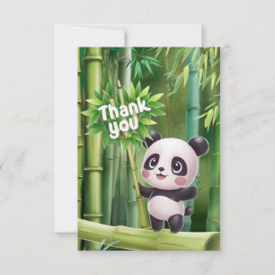 Carte De Remerciements Magic Little Panda